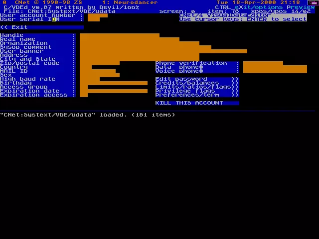 C/VDEd v0.87 (1998) by 100%