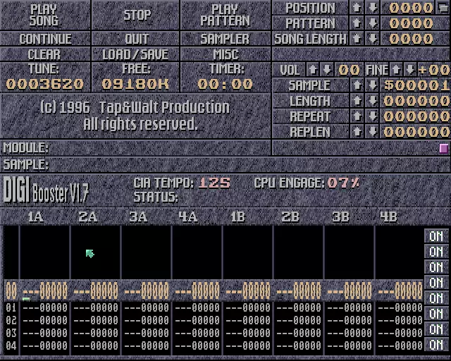 DigiBooster 1.7 (1998) by Investation