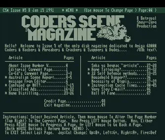 Coders Scene Magazine 05 (1991) by Betrayal