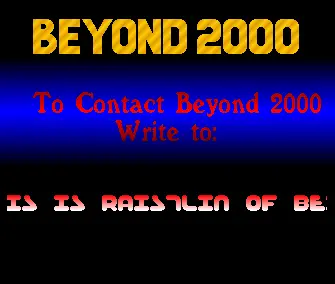 Address Demo (1989) by Beyond 2000