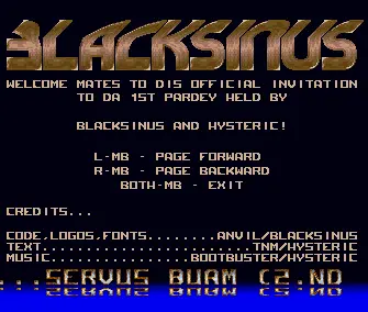 Party Invitation (1991) by Black Sinus
