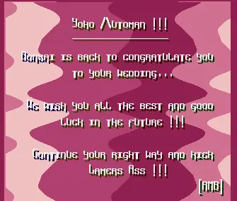 Automan's Wedding (1993) by Bonzai