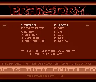 Tutti Frutti 16 (1990) by Brainstorm