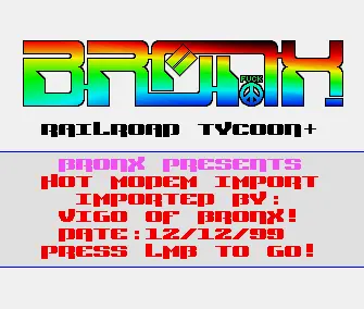 Railroad Tycoon Import (1990) by Bronx