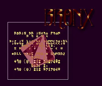 Split 7 BBS Commercial Intro (1993) by Bronx