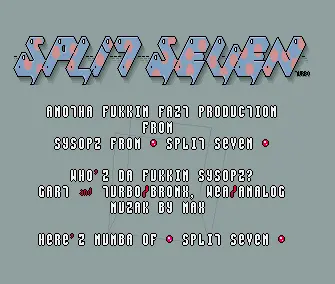 Split 7 BBS Intro 2 (1994) by Bronx