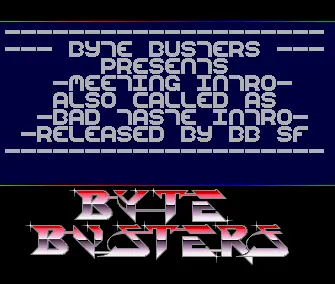 Bad Taste Meeting Intro (1991) by Byte Busters