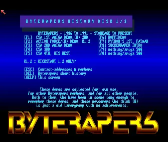 Byterapers History Disk 1 (1990) by Byterapers