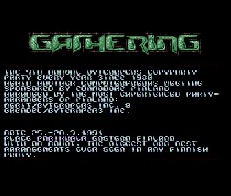 Gathering 91 Invitation (1991) by Byterapers