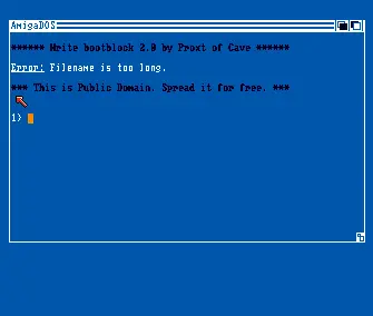Write Bootblock v2.0 (1988) by Cave