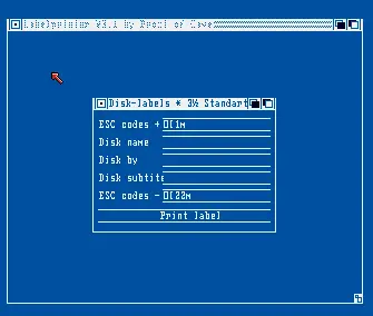 Labelprinter v3.1 (1989) by Cave
