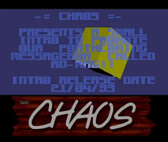 Ad-Mag Promotion Intro (1993) by Chaos