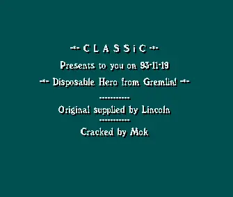 Disposable Hero (1993) by Classic