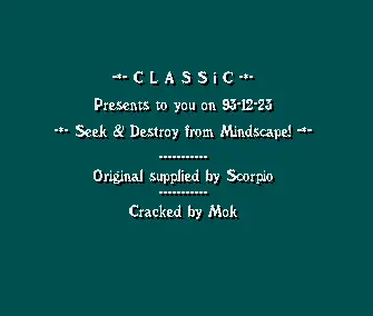 Seek & Destroy (1993) by Classic