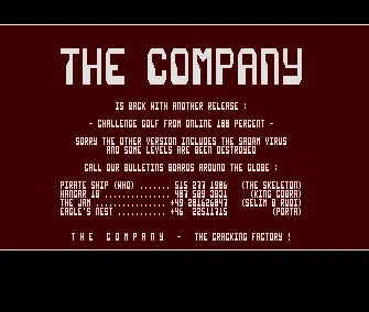 Challenge Golf 100% (1991) by Company, The
