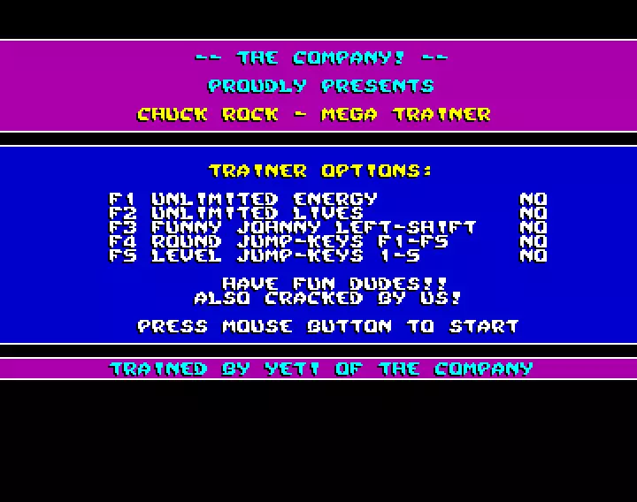 Chuck Rock (1991) by Company, The