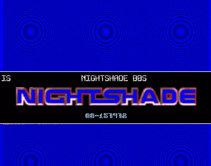 Nightshade BBS Intro (1991) by Cold Front