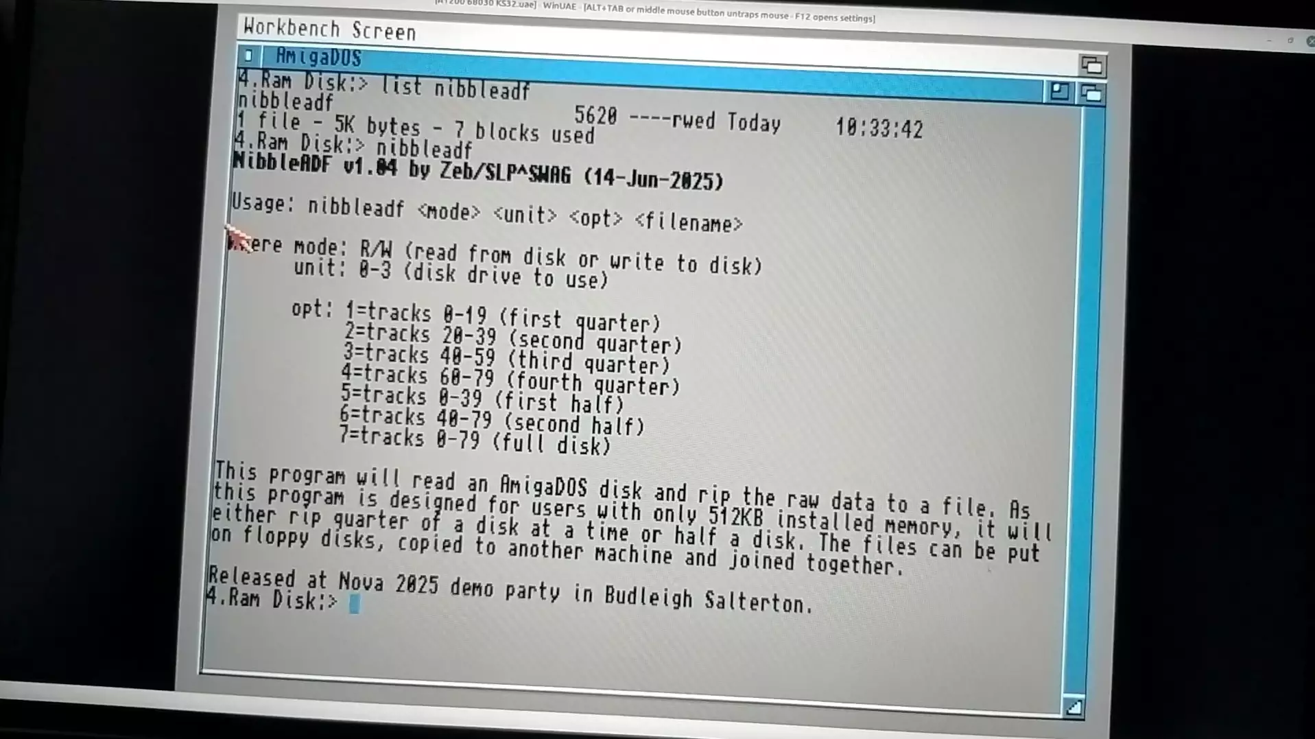 Disk Tool (2025) by Zeb