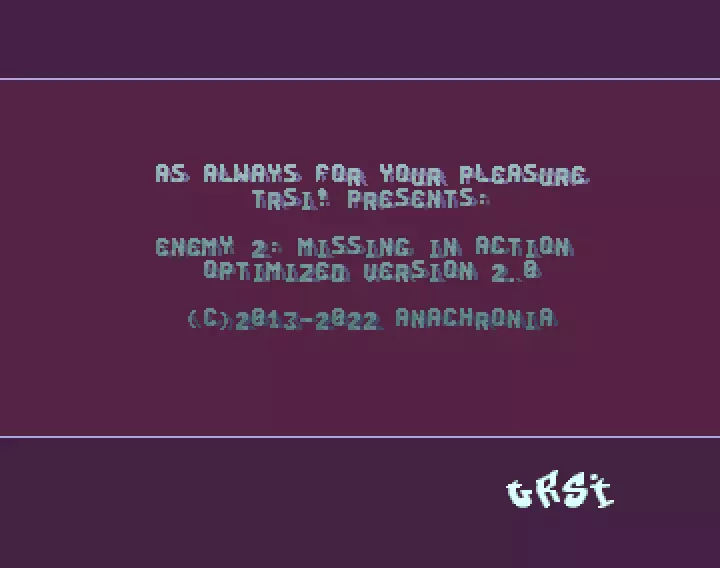 Enemy 2: Missing in Action V2.0 (2023) by Tristar and Red Sector Inc.