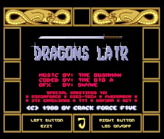 Dragon's Lair Music (1987) by Crack Force Five