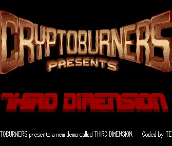 Third Dimension (1990) by Cryptoburners