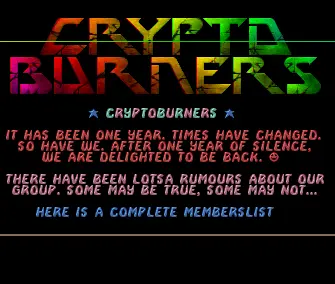 BBS Intro (1992) by Cryptoburners