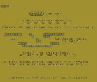 Super Wintersports 92 (1992) by Crystal