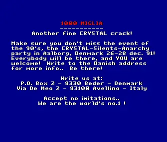 1000 Miglia (1991) by Crystal