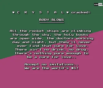 Body Blows (1993) by Crystal