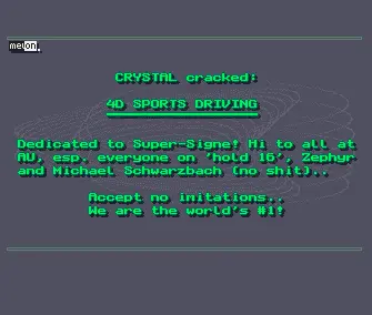 4D Sports Driving (1992) by Crystal