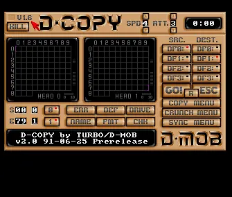 D-Copy v2.0 Pre-Release (1991) by D-Mob