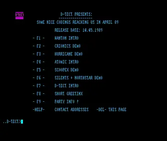 Top Demos of April 89 (1989) by D-Tect