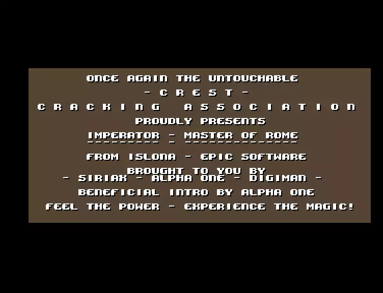Imperator - Master Of Rome (1998) by Crest