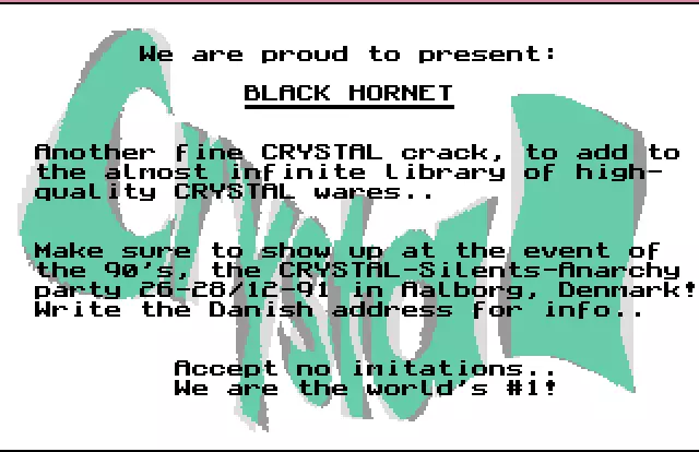 Black Hornet (1991) by Crystal