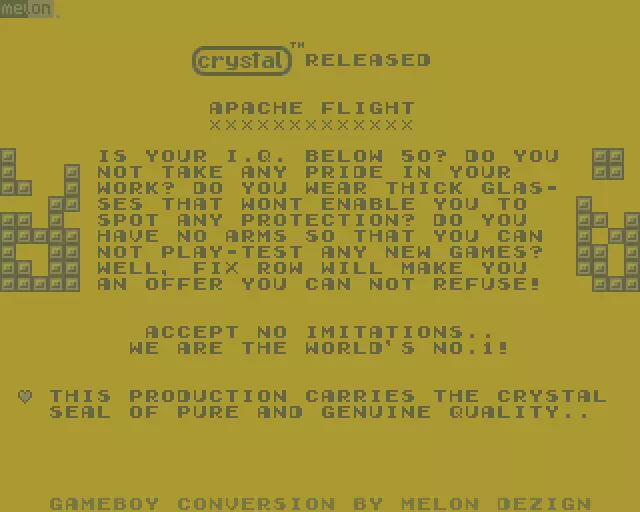 Apache Flight (1992) by Crystal