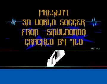 3D World Soccer (1991) by Copyright Destroyers Inc