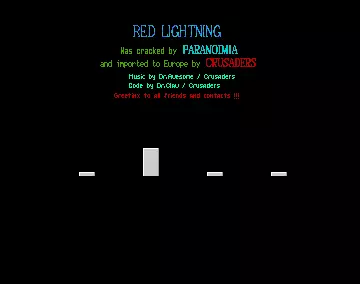 Red Lightning Import (1988) by Crusaders