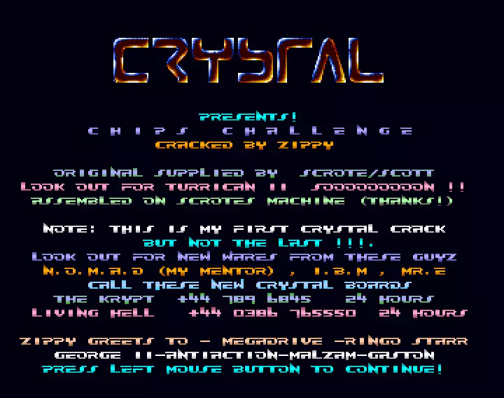 Chip's Challenge (1991) by Crystal