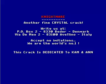 Knightmare (1991) by Crystal