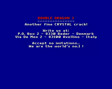 Double Dragon 3: The Rosetta Stone (1991) by Crystal