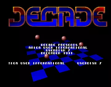 Amiga User International Userdisk 07 (1991) by Decade
