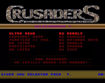 Selector Pack 07 (1989) by Crusaders