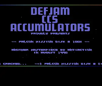 Falcon Mission Disk 2 100% (1990) by Defjam