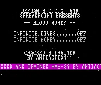 Blood Money (1989) by Defjam