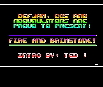Fire and Brimstone (1990) by Defjam