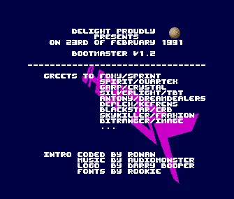 Bootmaster v2.1 Intro (1991) by Delight