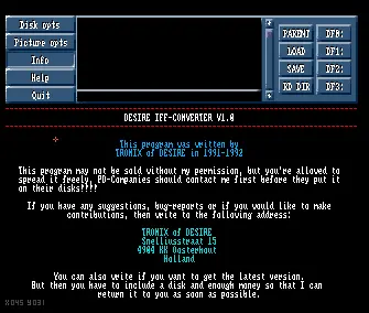 IFF Converter v1.0 (1992) by Desire