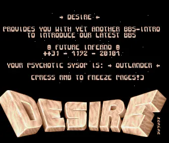 Future Inferno BBS Intro (1992) by Desire