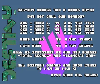 Quick BBS Intro (1992) by Destiny