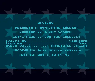 Craptro 2 the Sequel (1993) by Destiny
